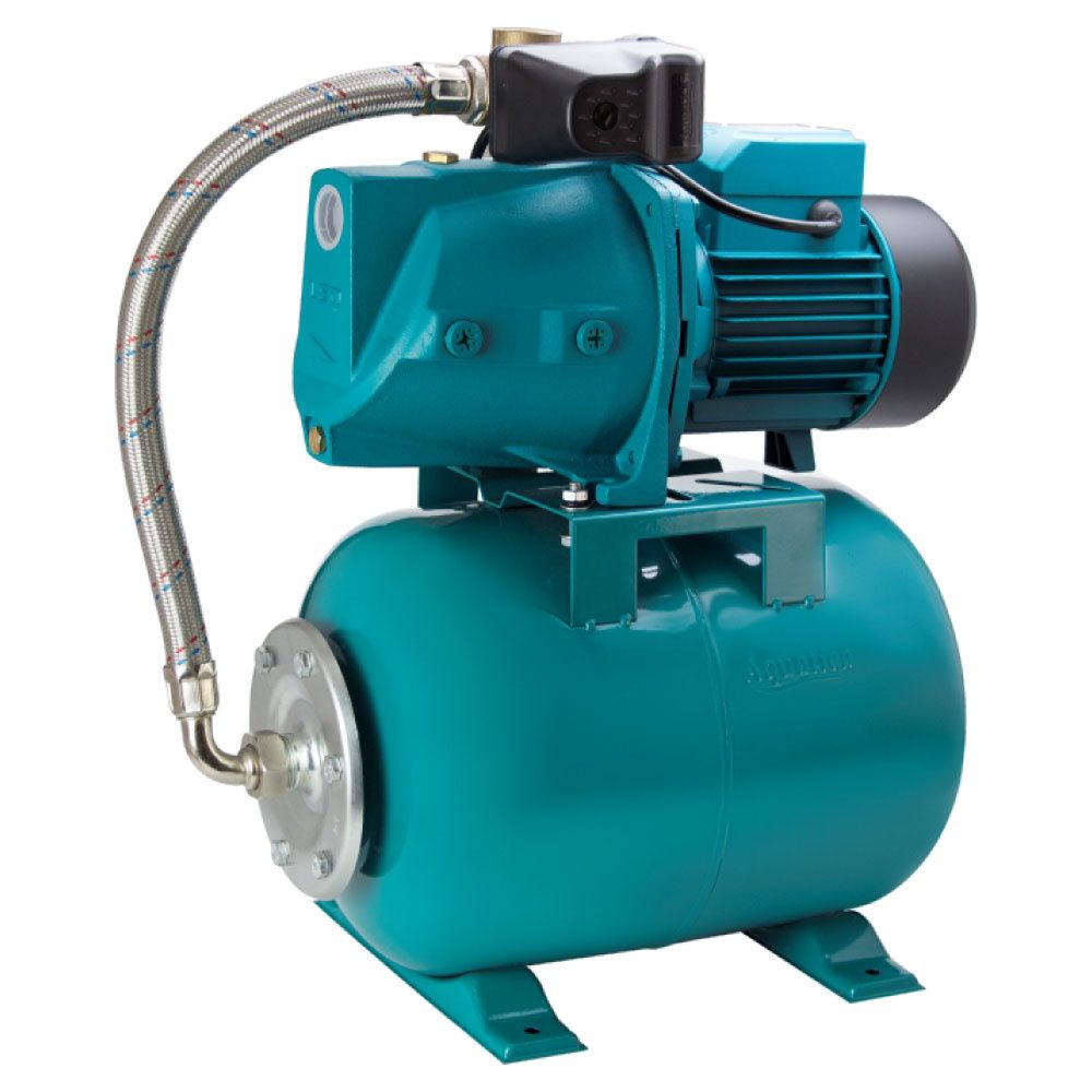 Станція 0.75кВт Hmax 46м Qmax 90л/хв (самовсмоктуючий насос) 24л AquaticaLEO XJWm/10mA3/UA (775323/2