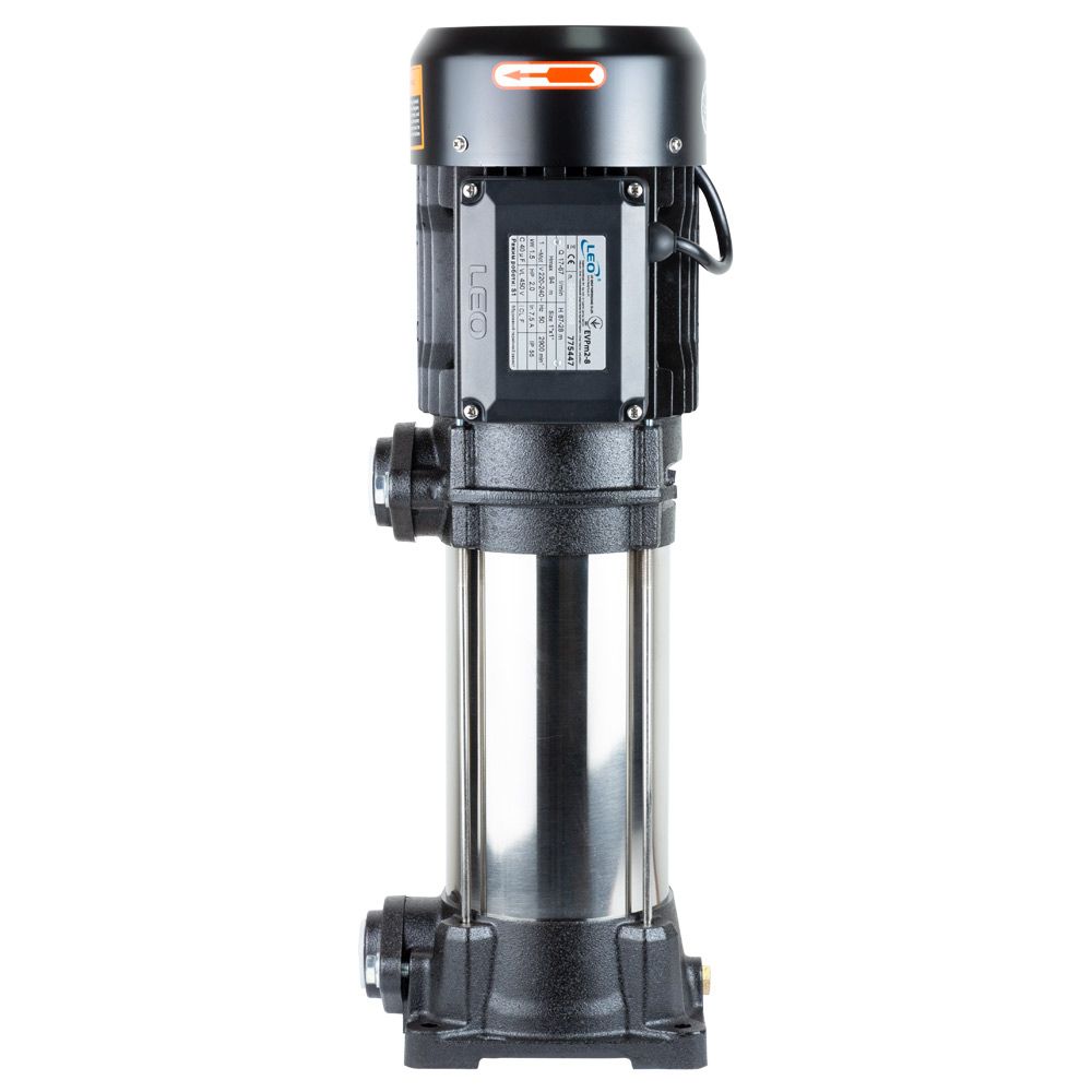 Насос відцентровий багатоступінчастий вертикальний 1.5кВт Hmax 94м Qmax 67л/хв LEO 3.0 EVPm2-8 (7754