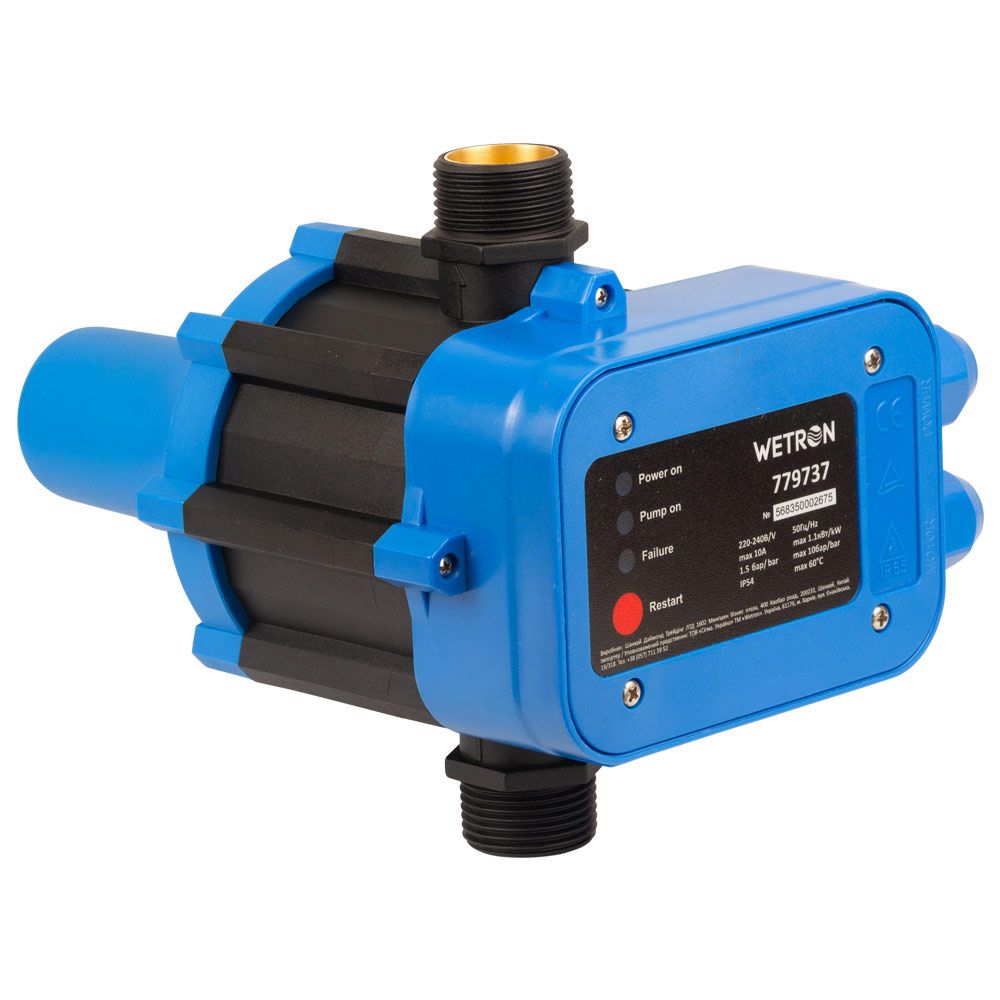 Контроллер давления электронный 1.1кВт Ø1" WETRON DSK-1.1 (779737)