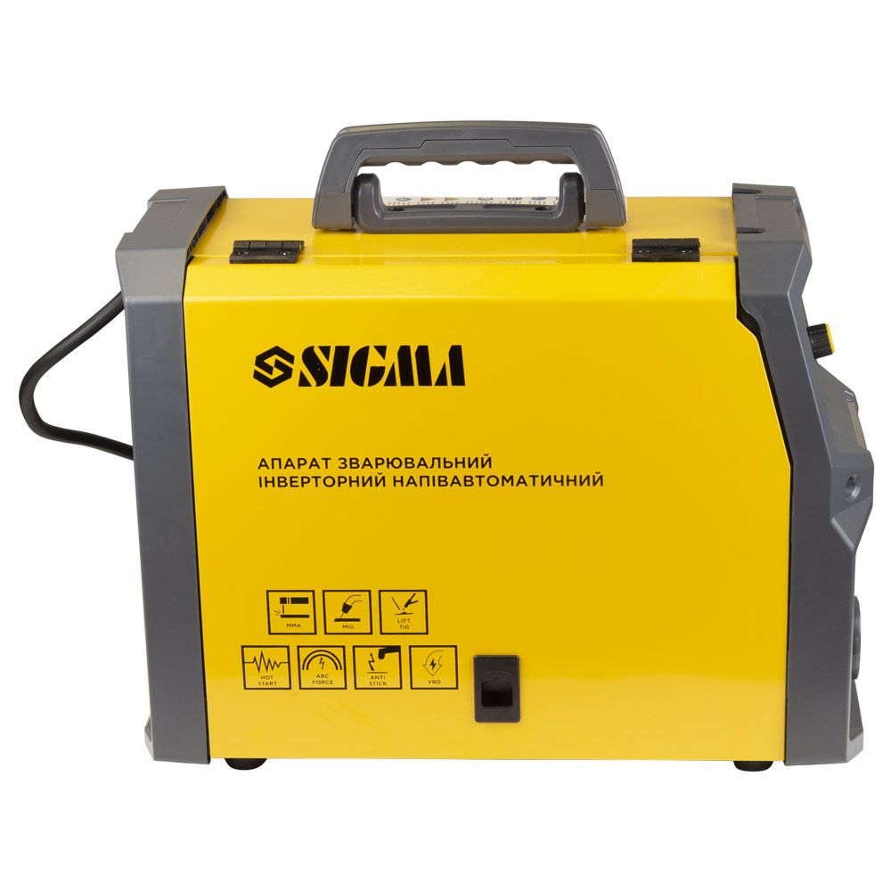 Аппарат сварочный инверторный полуавтомат МIG/MMA-160А электрод 4мм проволока 0.8-1мм LED SIGMA (53862