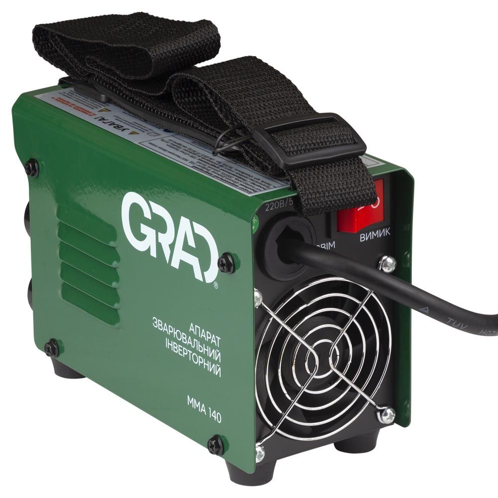 Апарат зварювальний інверторний ММА-140А електрод 4мм GRAD (5387915)