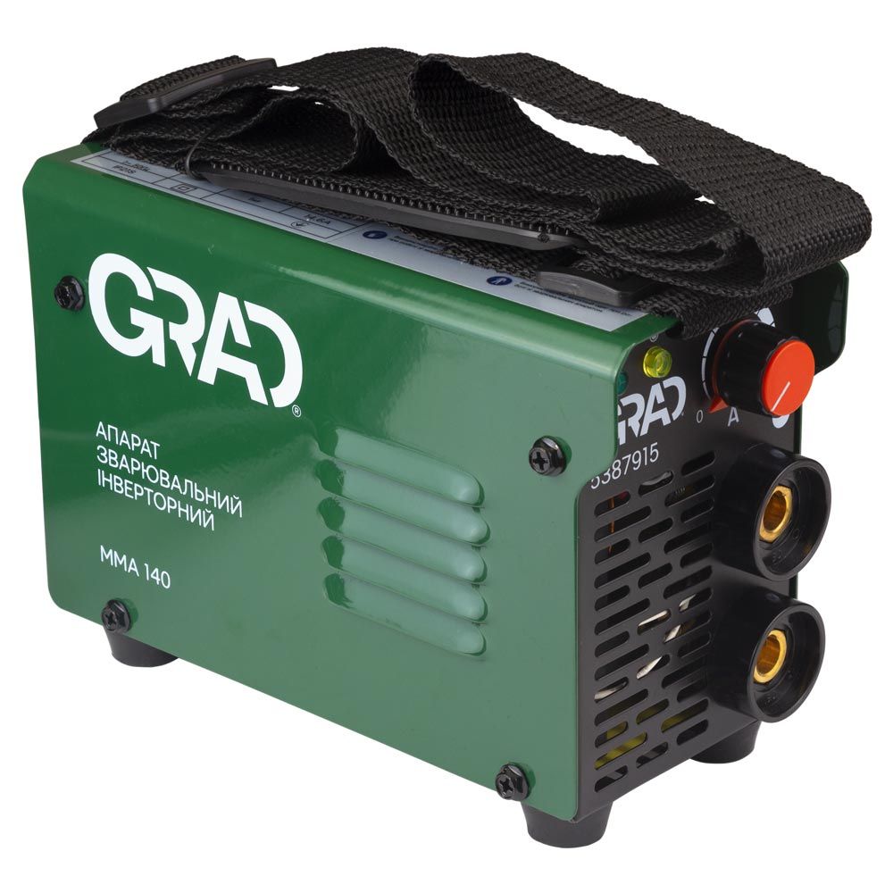 Апарат зварювальний інверторний ММА-140А електрод 4мм GRAD (5387915)