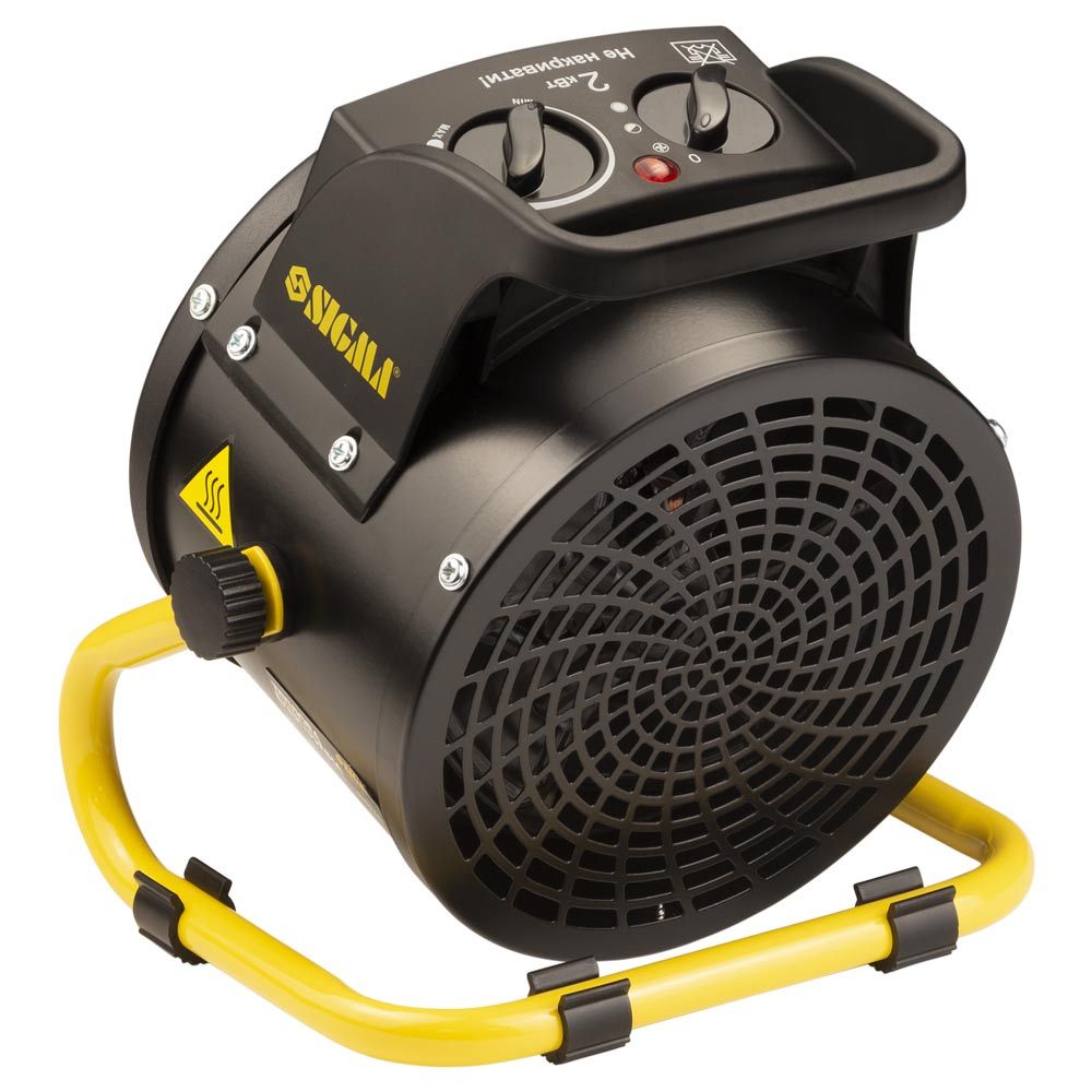 Электрическая тепловая пушка с керамическим нагревателем 2.0 кВт (металл) SIGMA (5359461)