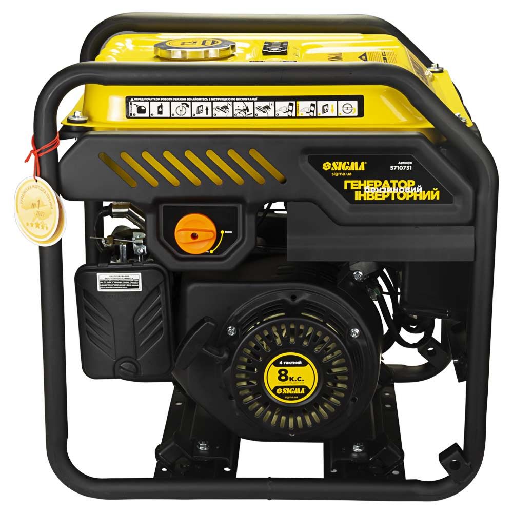 Генератор інверторний бензиновий 220В 3.0/3.5кВт 12л 4-х тактний ручний запуск SIGMA (5710731)