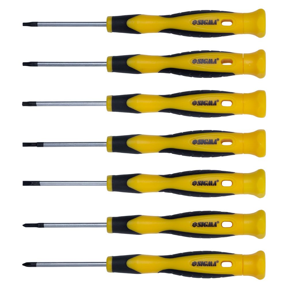 Набор отверток для точных работ 7шт CrV (пласт кейс) SIGMA (4003211)