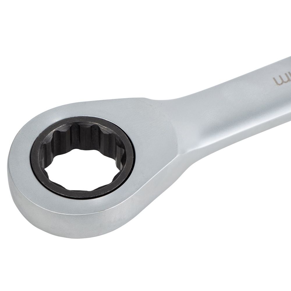 Ключи рожково-накидные с трещоткой 8шт (8, 10, 12, 13, 14, 15, 17, 19мм) CrV SIGMA (6010521)