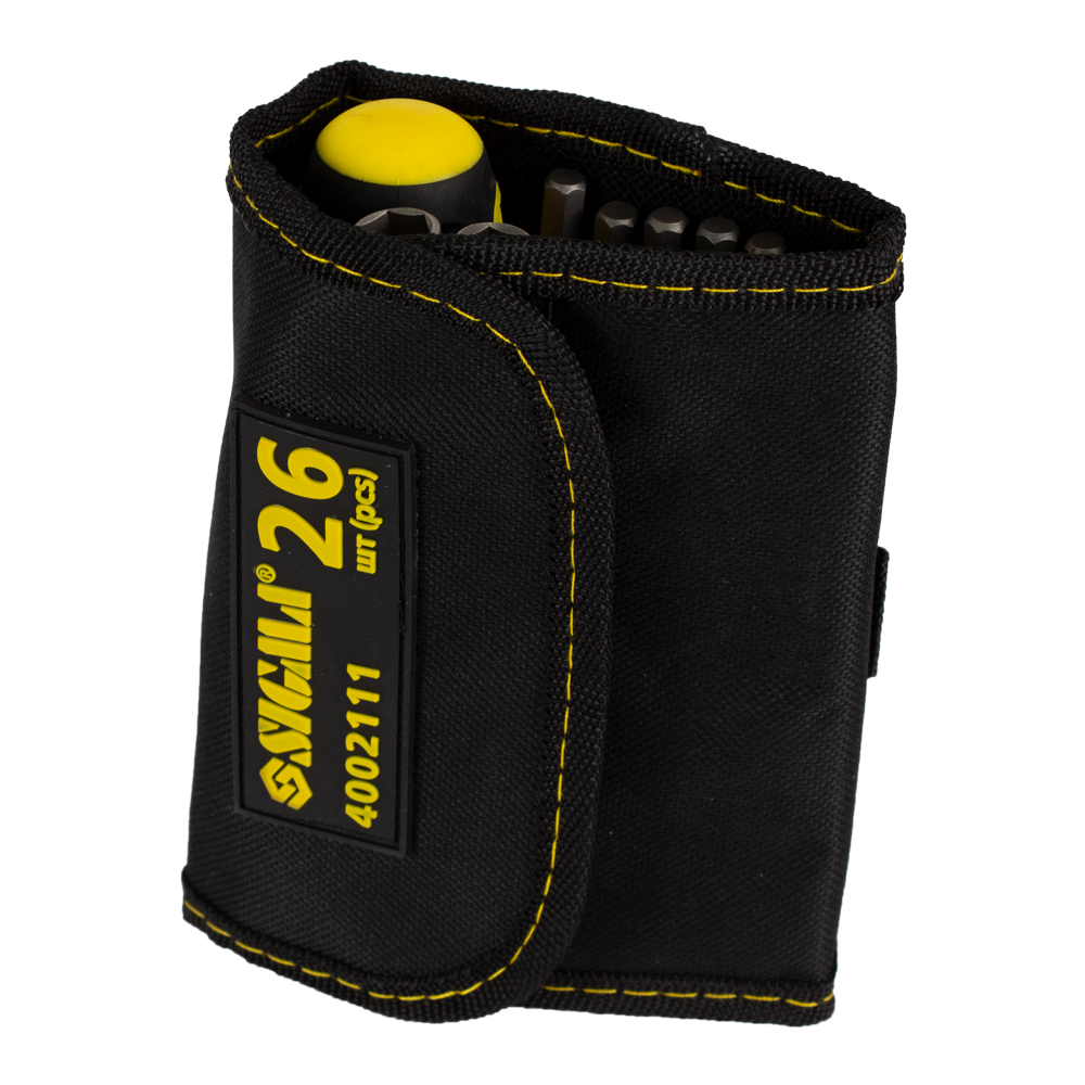 Викрутка + біти 18шт + насадки торцеві 6шт CrV SIGMA (4002111)