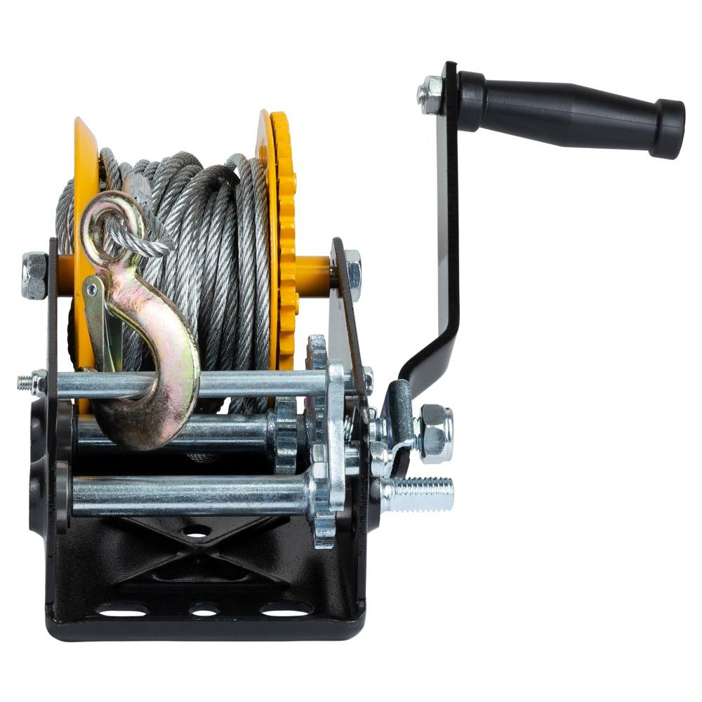 Лебедка ручная барабанная стальной трос 10м×5мм, 900кг SIGMA (6134021)