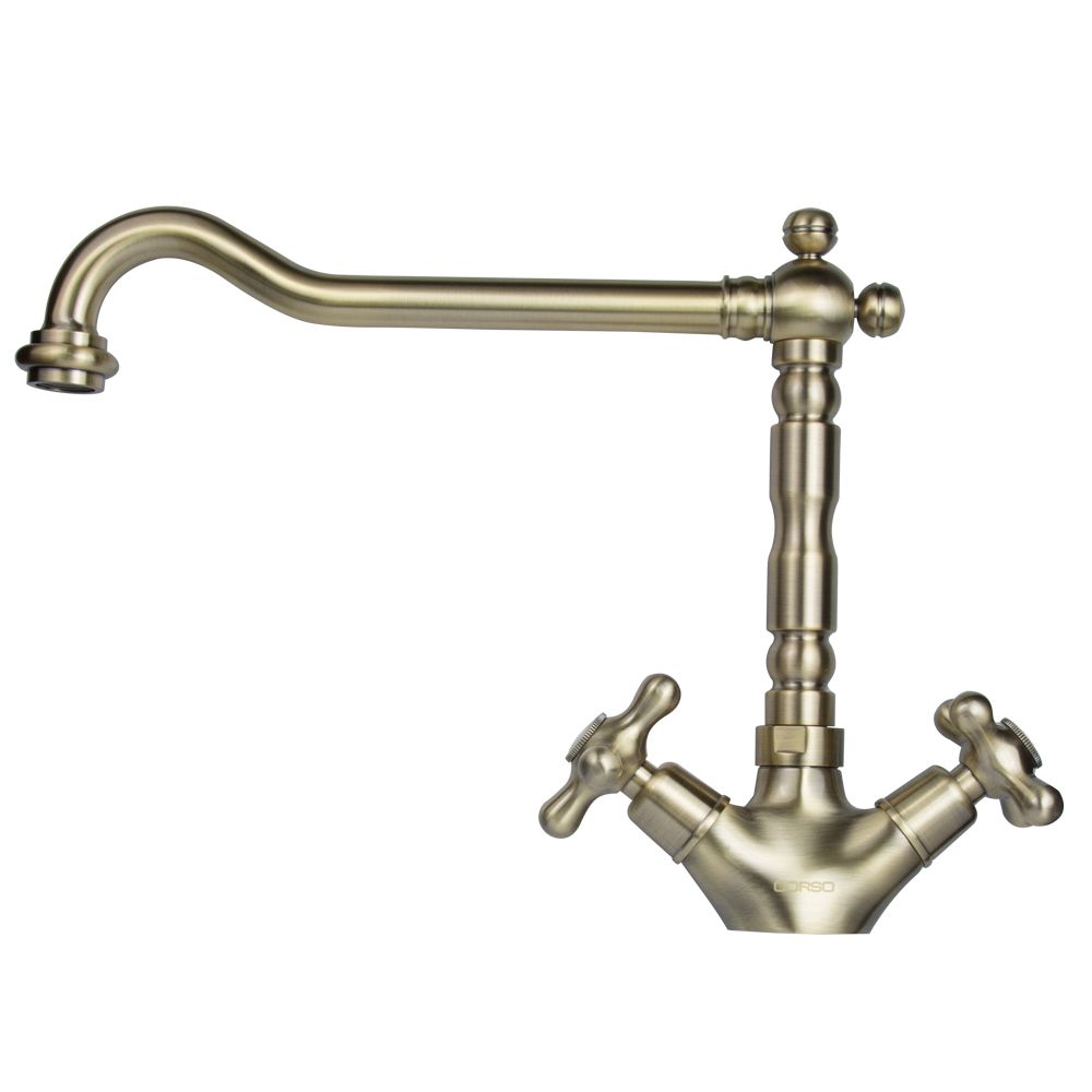 Змішувач BRENTA 1/2" для кухні Г-излив на шпильці CORSO FE-5B252K (9679104)