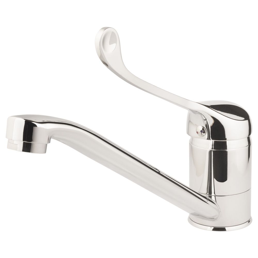 Смеситель s12 Ø40 медицинский излив прямой 250мм на шпильке AQUATICA (9712140)