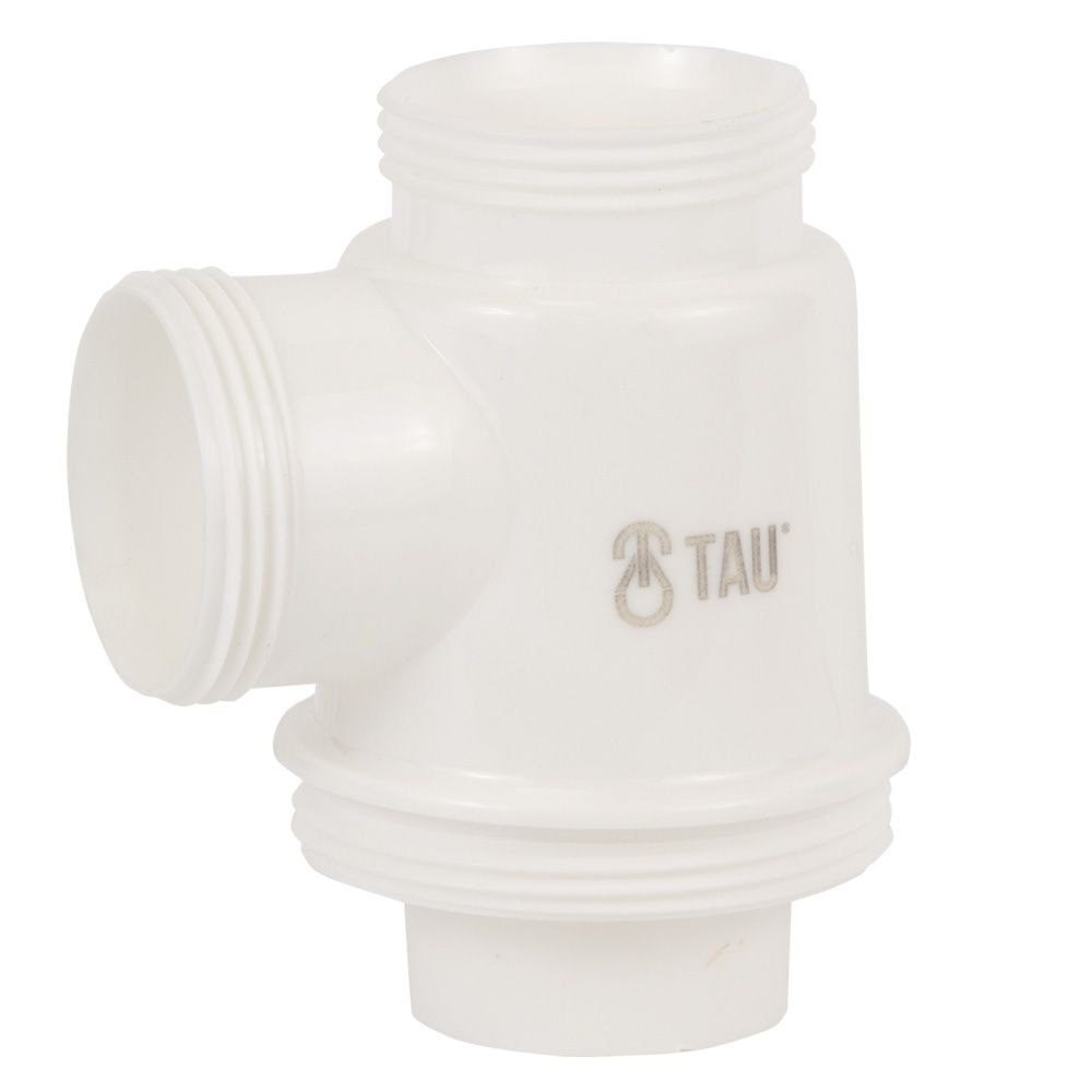 Сифон для раковини з випуском з нерж. сталі виведенням під пральну машину і гнучким відведенням 1½"×