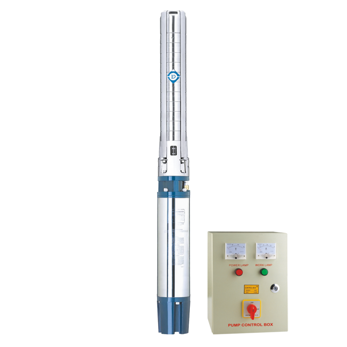 Насос відцентровий 380В 30кВт H 149(90)м Q 2000(1500)л/хв Ø203мм колеса нерж сталь+пульт (з 3х ЧАСТИ