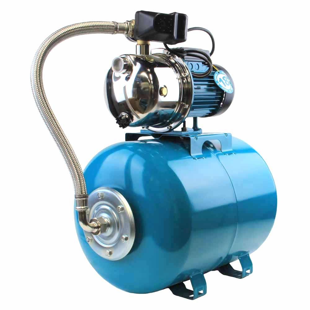 Станція 1.1кВт Hmax 50м Qmax 60л/хв (самовсмоктувальний насос нерж) 50л Україна AQUATICA (775098/50)