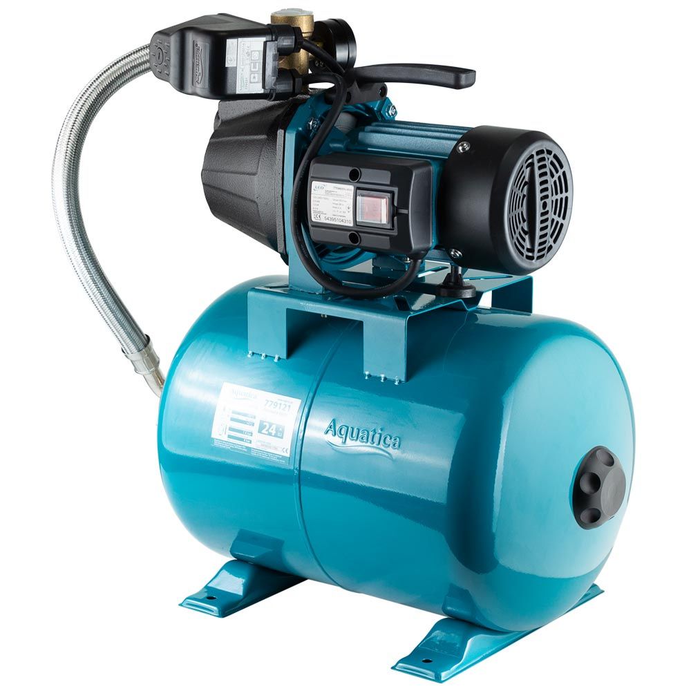 Станция 0.8кВт Hmax 38м Qmax 58л/мин (самовсасывающий насос) 24л LEO EKJ-802IA5/UA (775346/24)