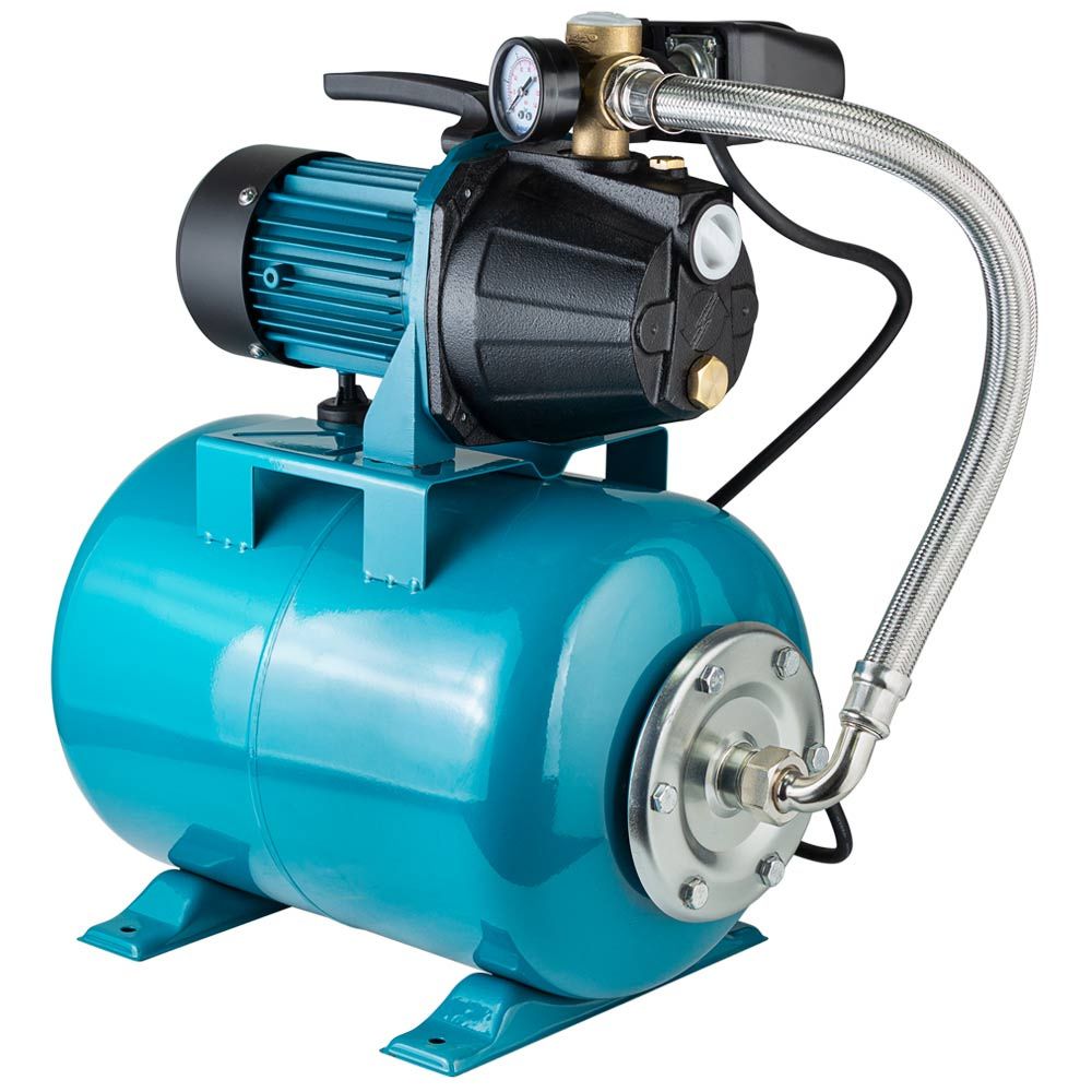 Станция 0.8кВт Hmax 38м Qmax 58л/мин (самовсасывающий насос) 24л LEO EKJ-802IA5/UA (775346/24)