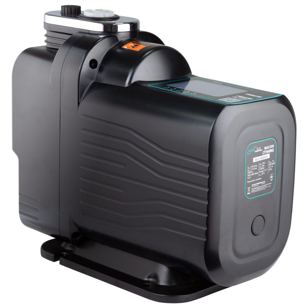 Станция 0.55кВт Hmax 40м Qmax 80л/мин с частотным регулированием 3.0 LEO MAC550 (776496)
