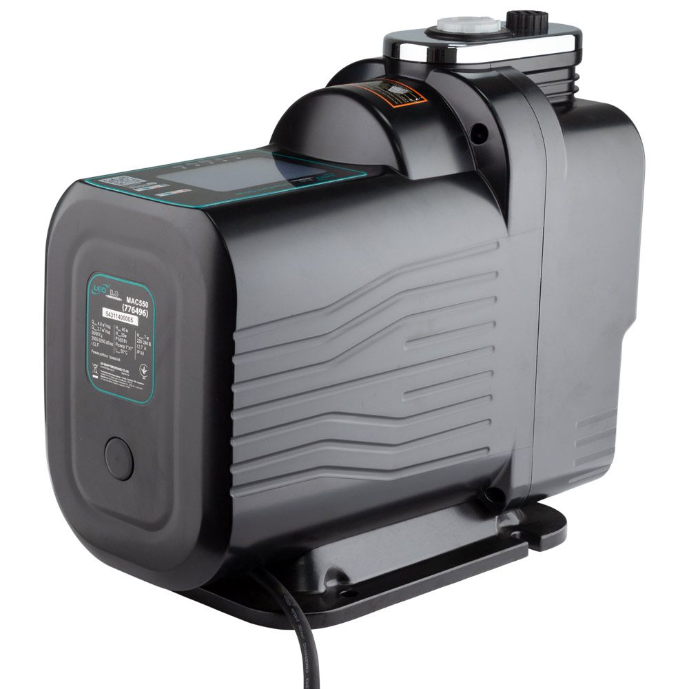 Станция 0.55кВт Hmax 40м Qmax 80л/мин с частотным регулированием 3.0 LEO MAC550 (776496)