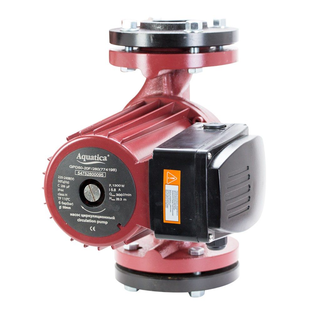 Насос циркуляційний фланцевий 0.7кВт Hmax 12.3м Qmax 220л/хв DN40 250мм + приєднувальний фланець AQU