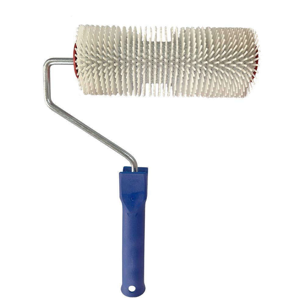 Валик голчастий аераційний для наливної підлоги 120×200мм з ручкою біла голка SIGMA (8313231)