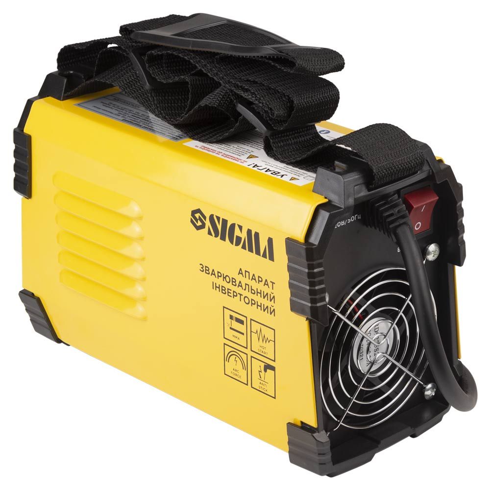 Апарат зварювальний інверторний ММА-160А електрод 4мм дисплей SIGMA (5387571)