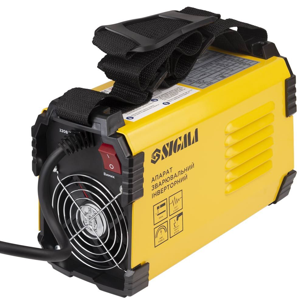 Апарат зварювальний інверторний ММА-160А електрод 4мм дисплей SIGMA (5387571)
