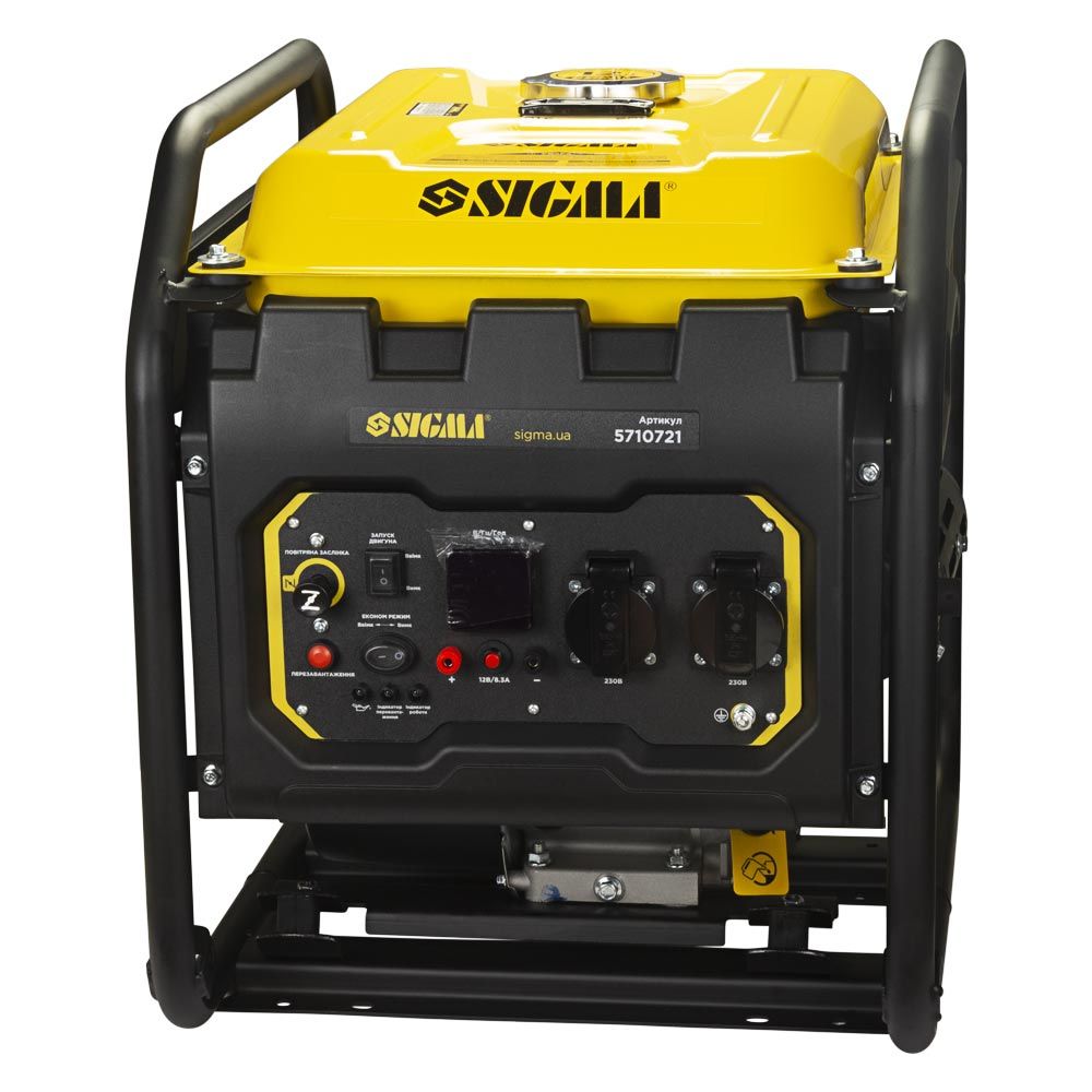 Генератор інверторний бензиновий 220В 2.2/2.5кВт 12л 4-х тактний ручний запуск SIGMA (5710721)
