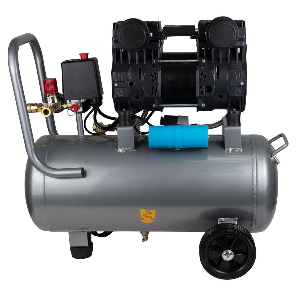 Компресор двоциліндровий безмасляний 1.5кВт 209л/хв 8бар 30л SIGMA (7042541)