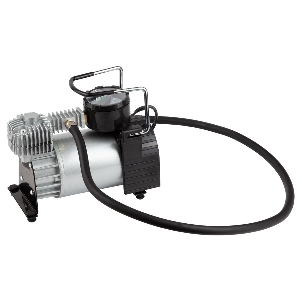 Компрессор автомобильный автостоп 12В 180Вт 15А 35л/мин 10бар сумка, переходник на клеммы SIGMA (617025