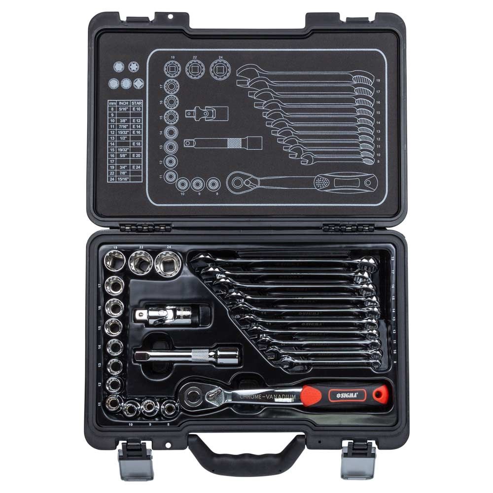 Набір насадок торцевих 1/2" + аксесуари 26шт CrV Taiwan ULTRA (700026z)