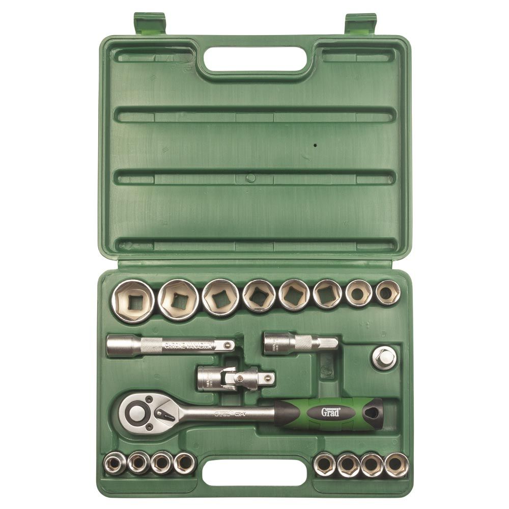 Набор насадок торцевых 1/2" 21шт GRAD (6004225)