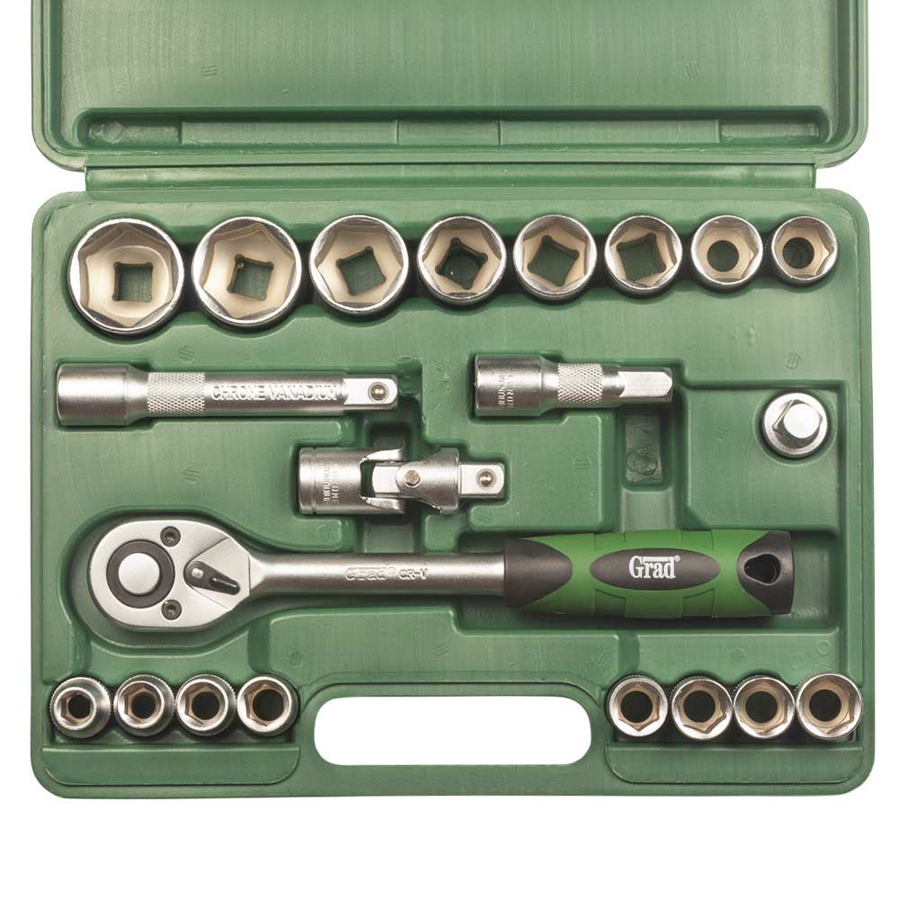 Набор насадок торцевых 1/2" 21шт GRAD (6004225)