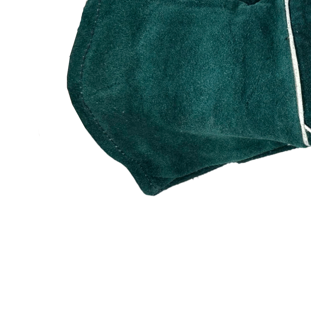 Рукавички Yoshimoto замшеві темно зелені з манжетом "крага"