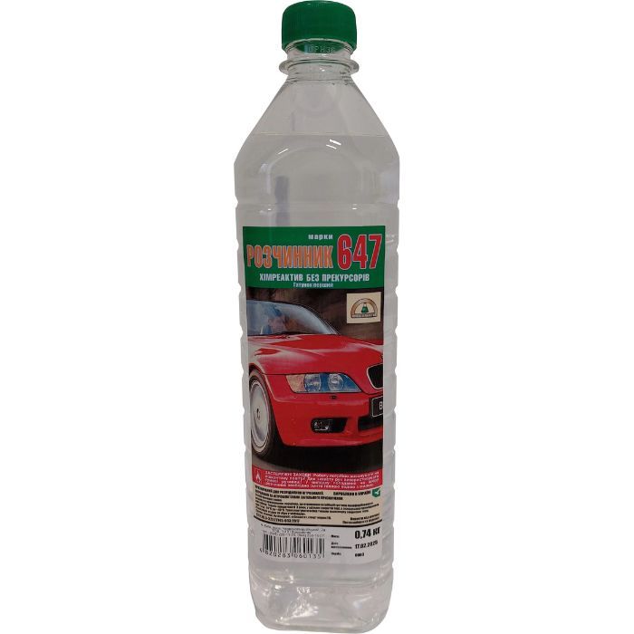 Розчинник-647 б/п 1,0 л/0,74 кг