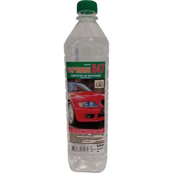 Розчинник-647 б/п 1,0 л/0,74 кг