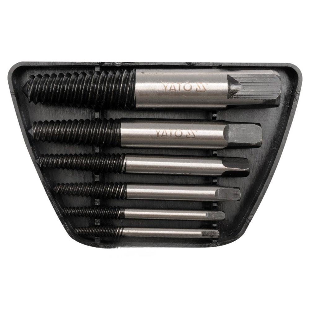 Экстракторы сломанных винтов и шпилек YATO, Ø 3-25 мм, компл. 6 шт.