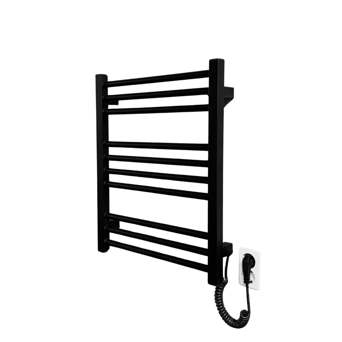 Рушникосушарка електрична Carino ARIANNA з кнопкою Чорний матовий 590*490