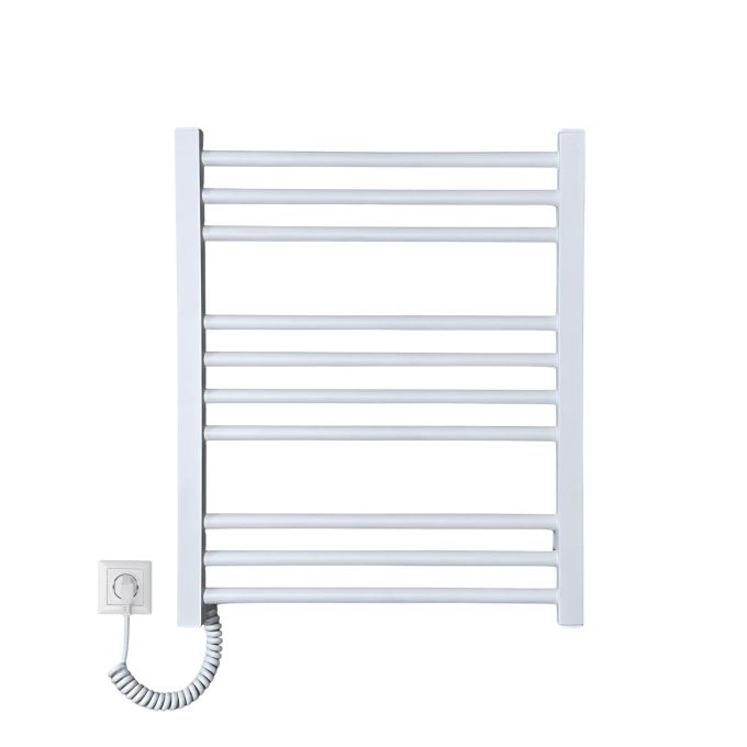 Рушникосушарка електрична Carino ARIANNA з кнопкою Білий матовий 590*490