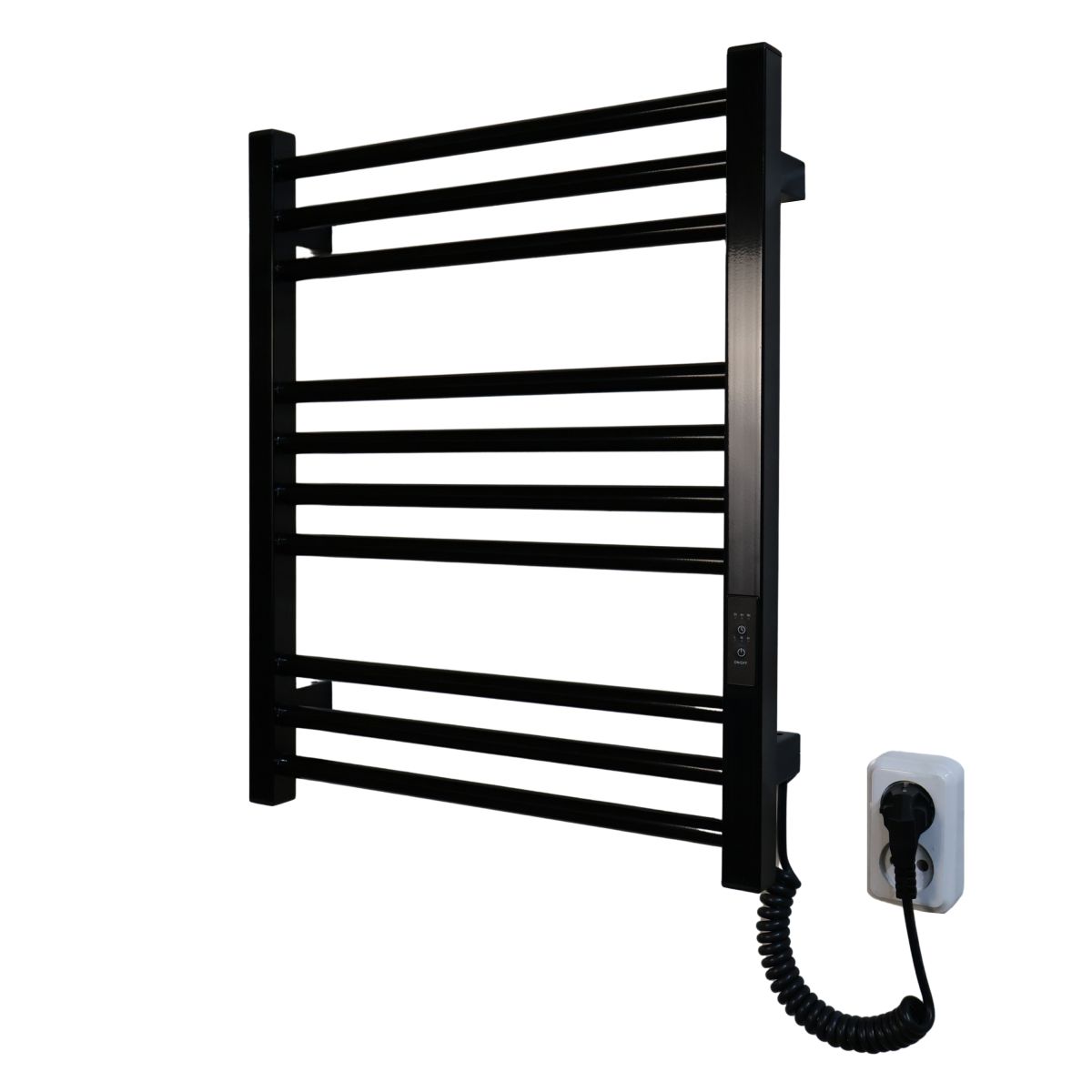 Рушникосушарка електрична Carino ARIANNA з контроллером Чорний глянець 590*490