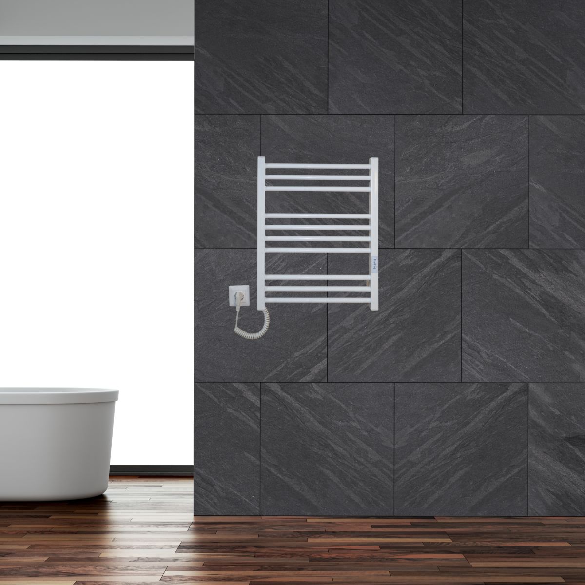 Рушникосушарка електрична Carino ARIANNA з контроллером Білий глянець 590*490