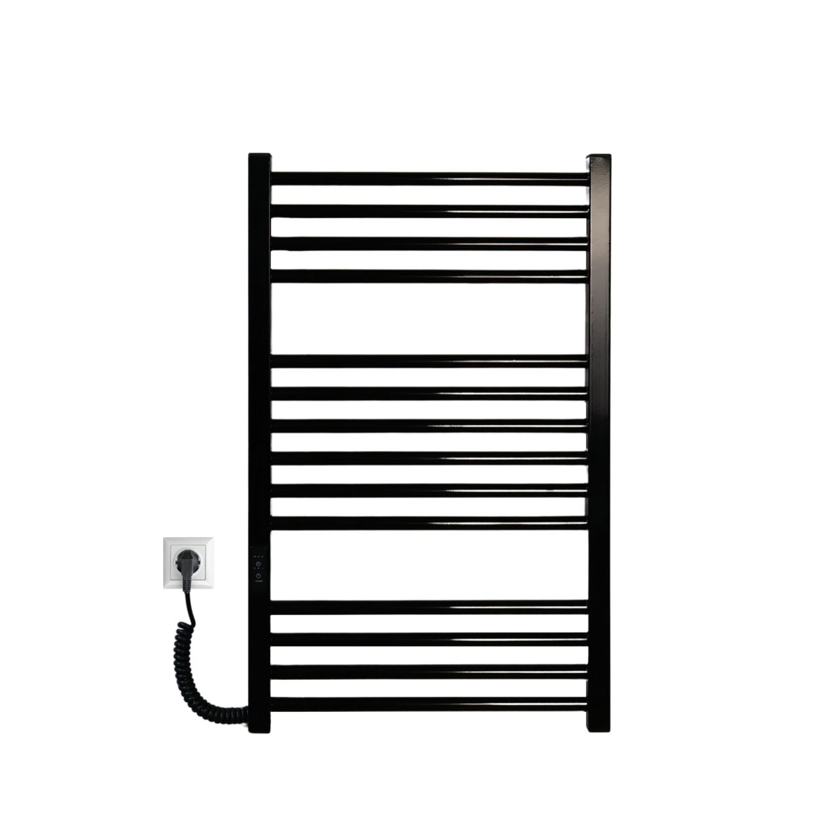 Рушникосушарка електрична Carino ARIANNA з контроллером Чорний глянець 790*490