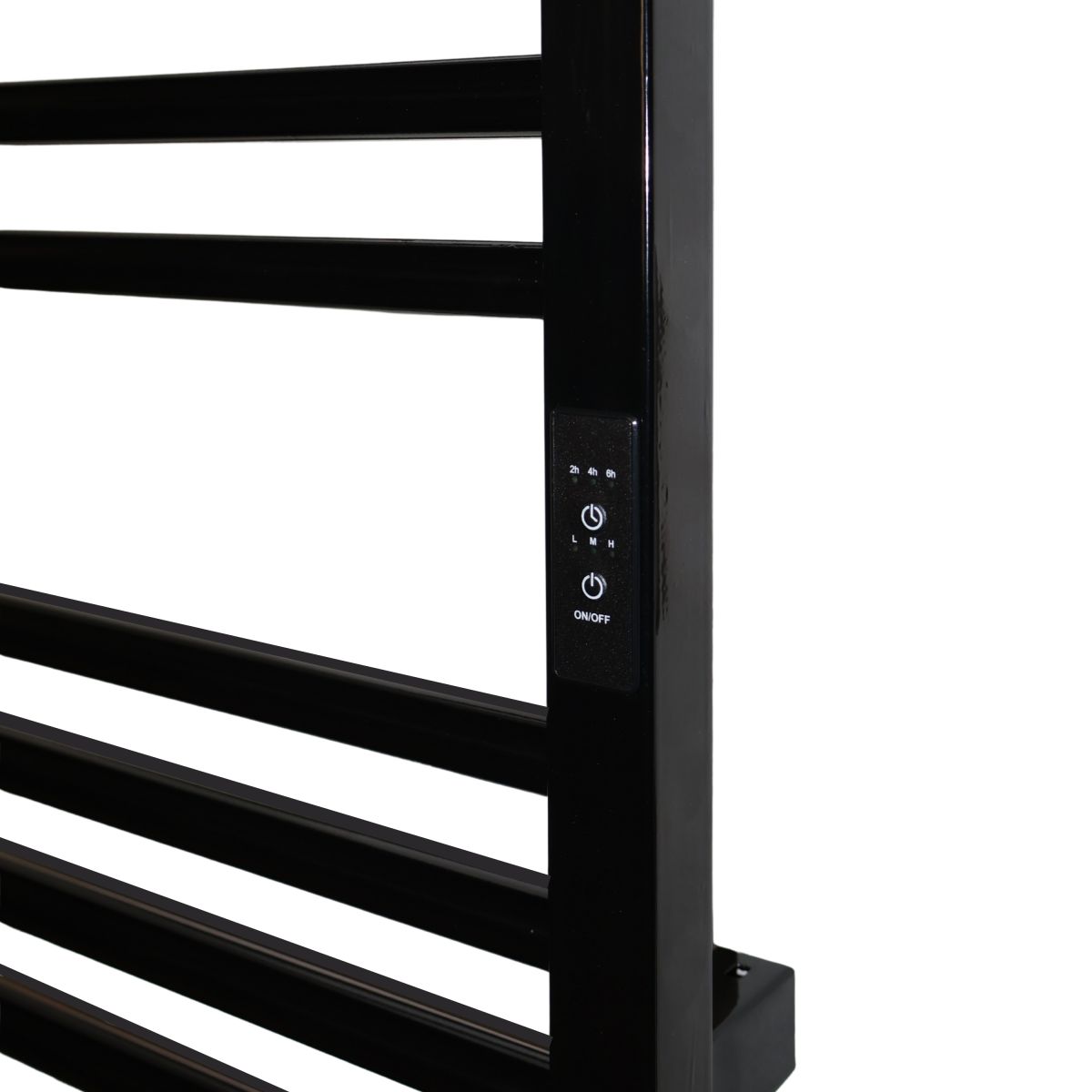 Рушникосушарка електрична Carino ARIANNA з контроллером Чорний глянець 790*490