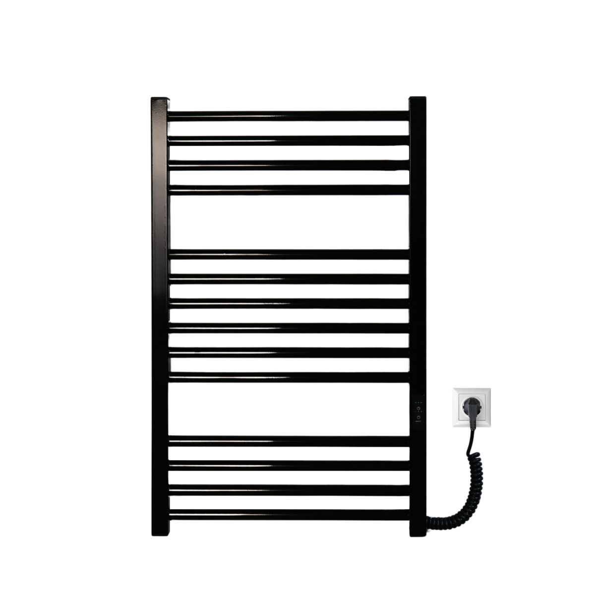 Рушникосушарка електрична Carino ARIANNA з контроллером Чорний глянець 790*490