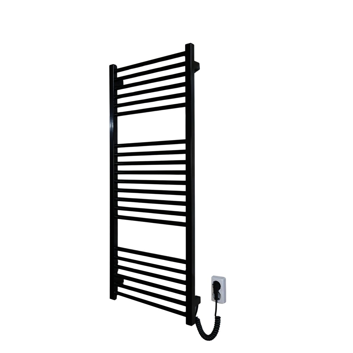 Рушникосушарка електрична Carino ARIANNA з кнопкою Чорний глянець 1190*490