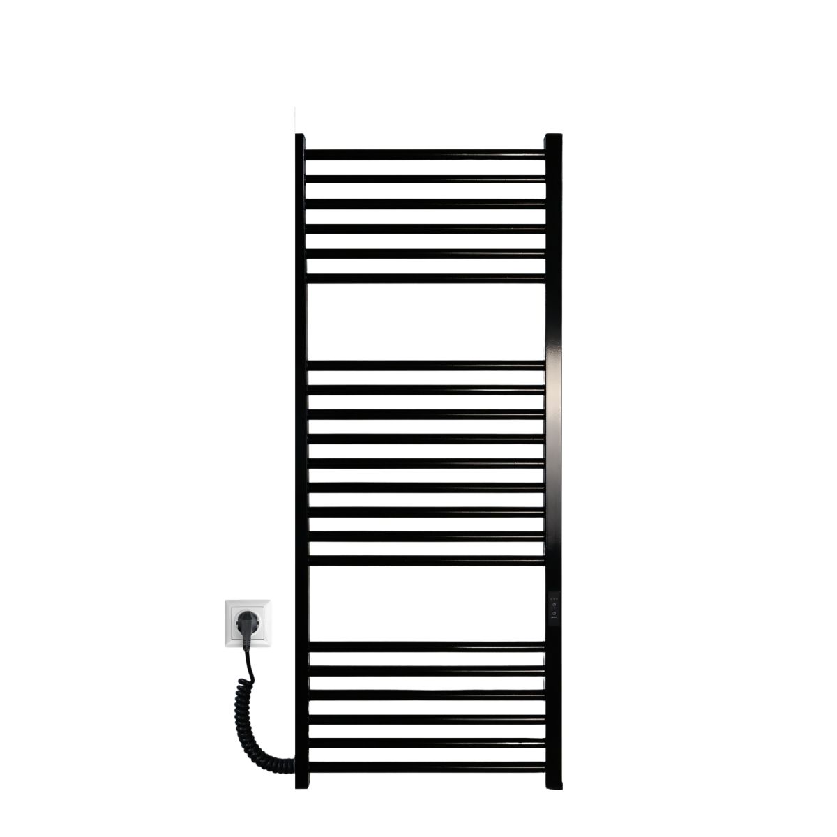 Рушникосушарка електрична Carino ARIANNA з контроллером Чорний глянець 1190*490