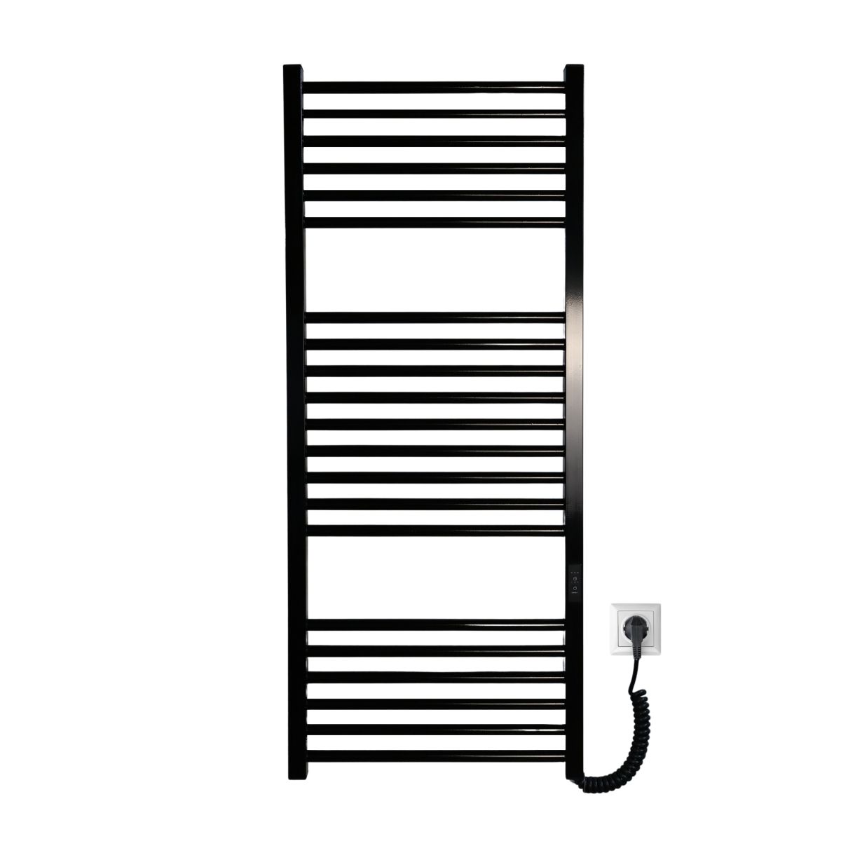 Рушникосушарка електрична Carino ARIANNA з контроллером Чорний глянець 1190*490