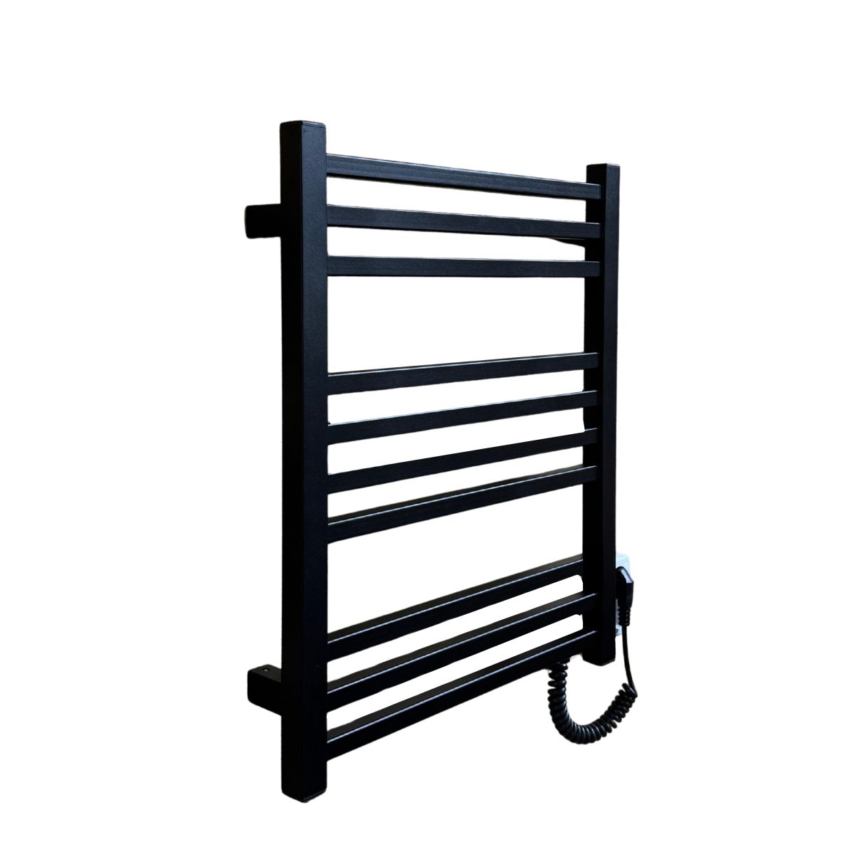 Рушникосушарка електрична Carino LORENZO з кнопкою Чорний матовий 590*490