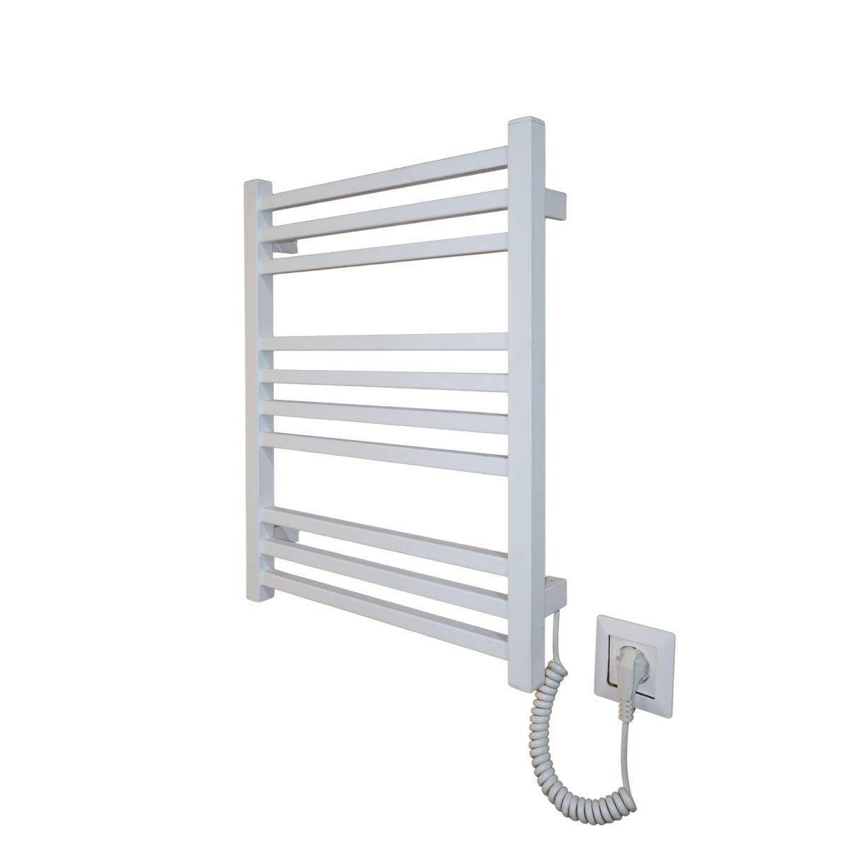 Рушникосушарка електрична Carino LORENZO з кнопкою Білий матовий 590*490