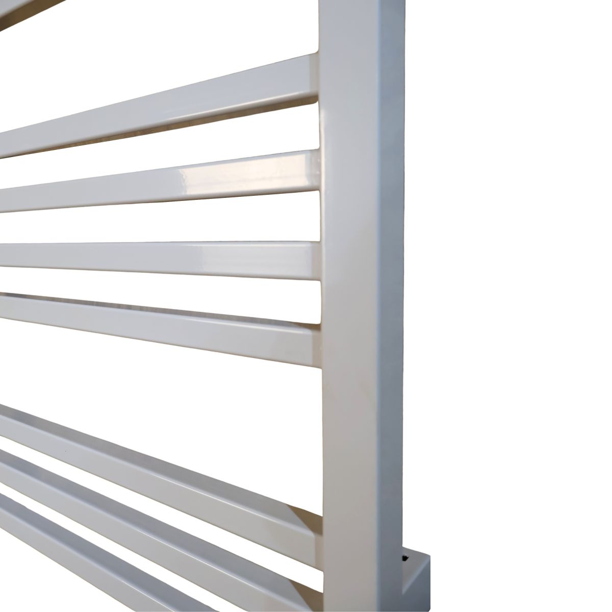 Полотенцесушитель электрический Carino LORENZO с кнопкой Белый глянец 590*490