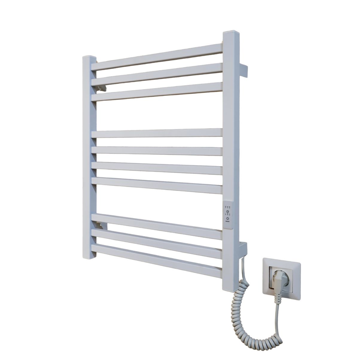 Рушникосушарка електрична Carino LORENZO з контроллером Білий матовий 590*490