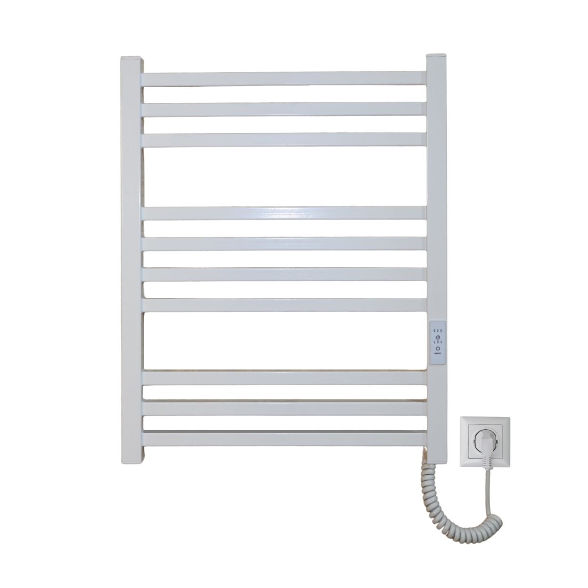 Рушникосушарка електрична Carino LORENZO з контроллером Білий глянець 590*490